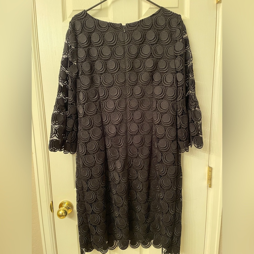 RSVP by Talbots Black Lace Sheath Dress Size 14 - Picture 3 of 12